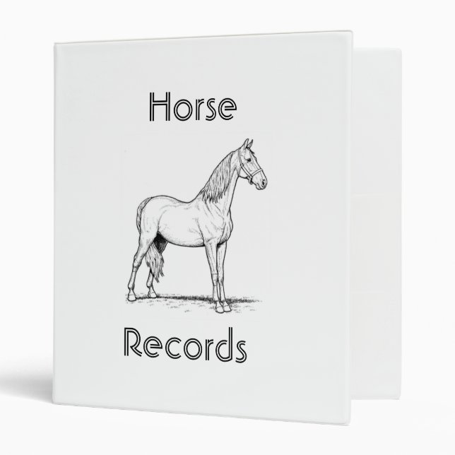 Le cheval enregistre le classeur (Devant/intérieur)