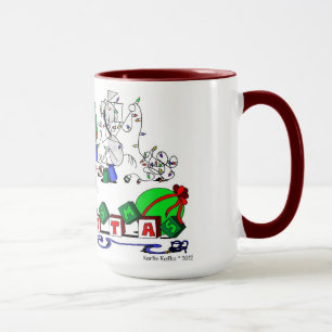 Le cheval heureux cultive la tasse de bande