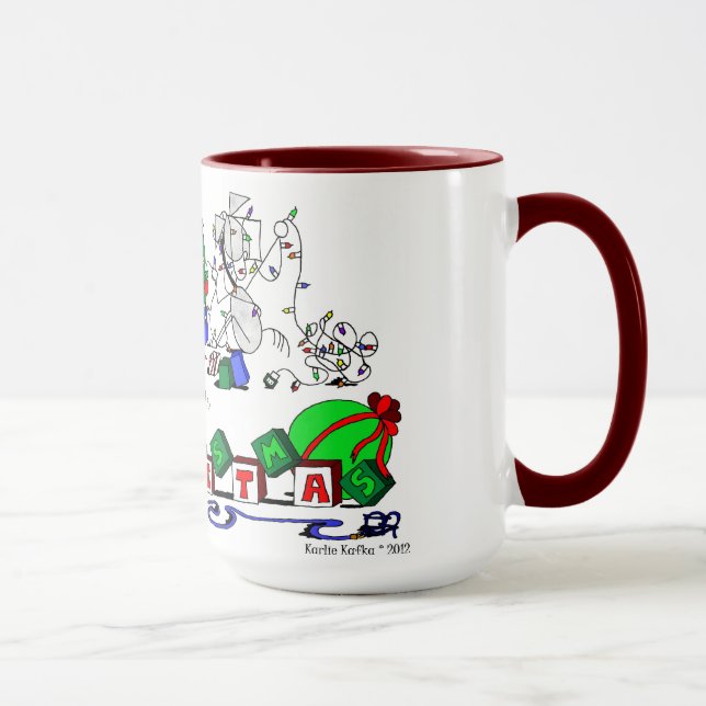 Le cheval heureux cultive la tasse de bande (Droite)