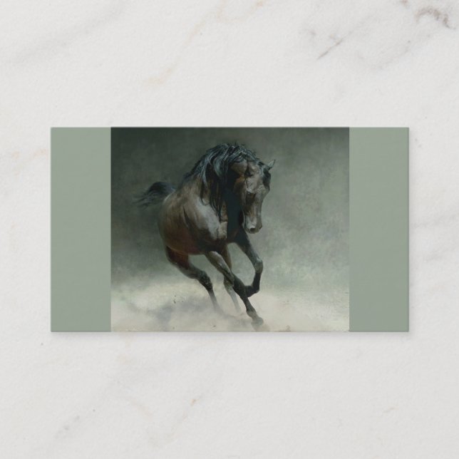 Le cheval I croient le carte de visite (Devant)