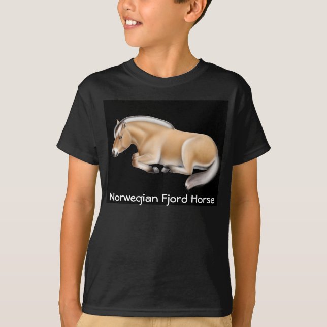 Le cheval norvégien de fjord badine le T-shirt (Devant)