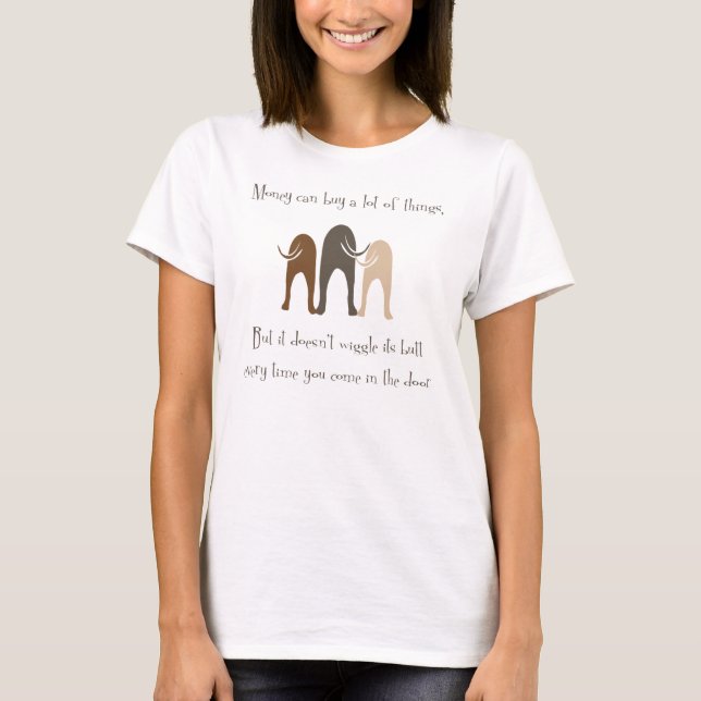 Le chien agite le T-shirt (Devant)