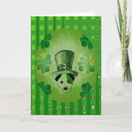 Le Chien de Saint-Patrick avec carte de dessin Sha