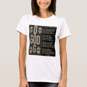 Le Chien T-Shirt Est Un Poème Dérivé Par Dieu