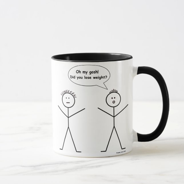 Le chiffre de bâton perdent la tasse de poids (Droite)