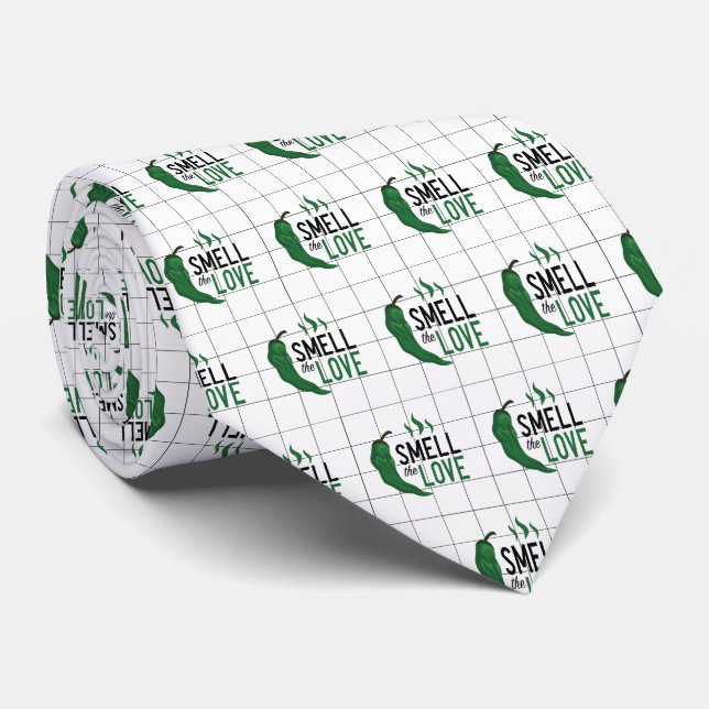 Le Chili vert sent l'amour Cravate (Roulé)