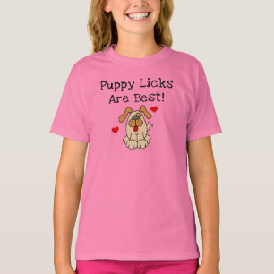 Le chiot Licks sont les meilleurs T-shirts et