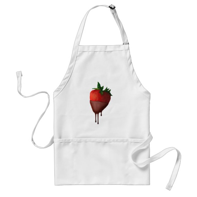Le chocolat a couvert le tablier de fraise (Devant)