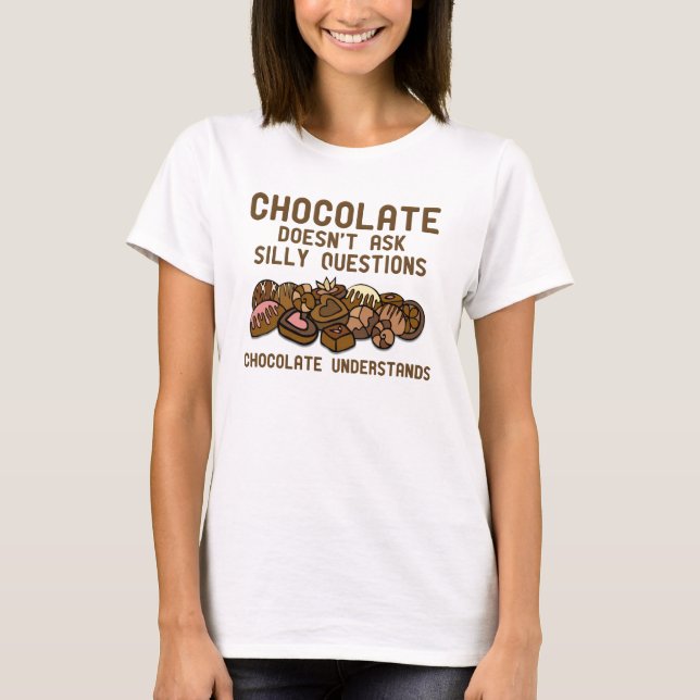 Le chocolat comprend le T-shirt drôle (Devant)