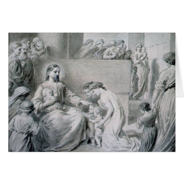 Le Christ bénissant de petits enfants (Devant horizontal)