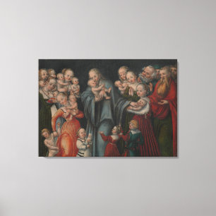 Le Christ bénit les enfants Mur Art toile Imprimer