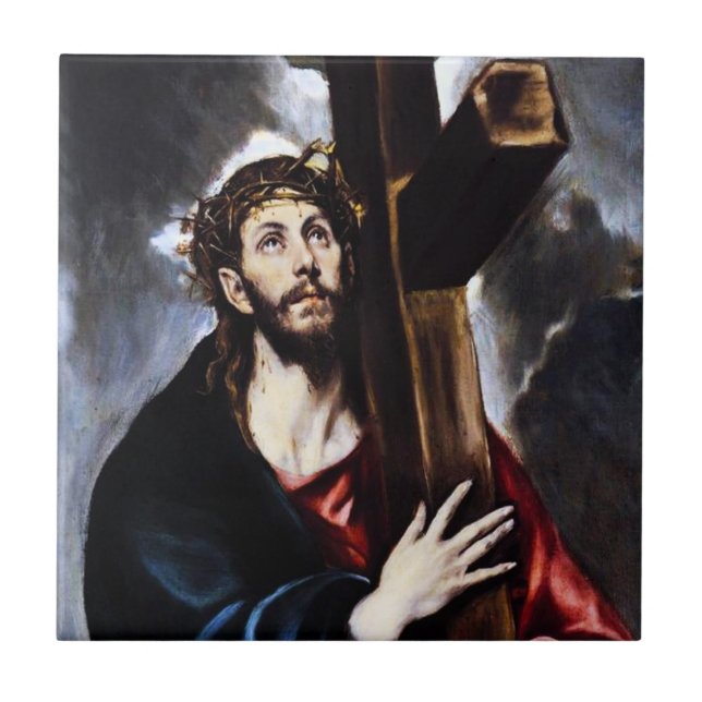 Le Christ D'El Greco Portant La Carreaux De Croix (Devant)