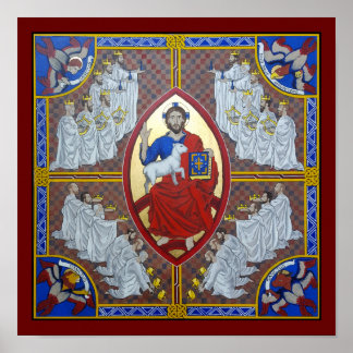 Le Christ en Majesté et les 24 Anciens Poster Impr