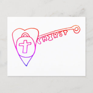 Le Christ est la carte de vœux de vacances clé