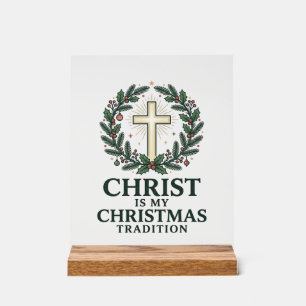 Le Christ est ma tradition de Noël Croix vintage D