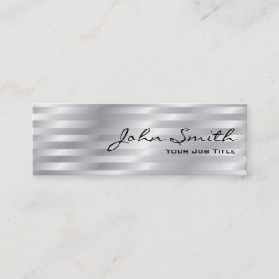 Le chrome brillant barre le mini carte de visite
