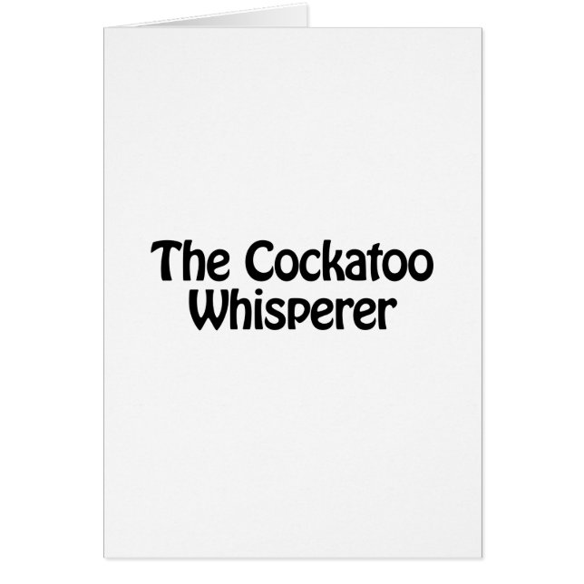 le chuchotement de cockatoo (Devant)