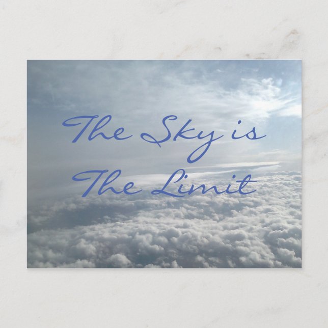 Le ciel est la carte limite et motivationnelle du  (Devant)
