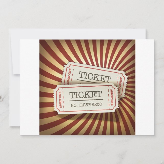 Le cinéma étiquette des invitations (Devant)