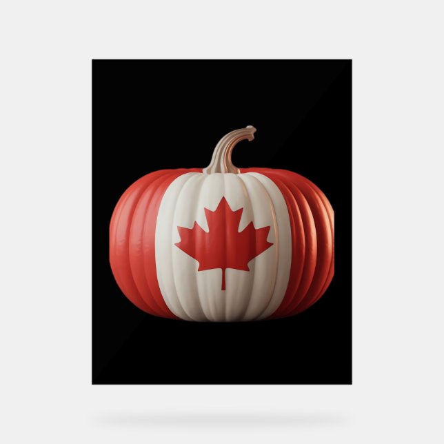 Le Citrouille du drapeau canadien Maple Leaf remer (Recto)