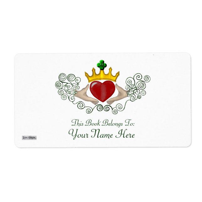 Le Claddagh (Plaque) (Couleur complète) (Devant)