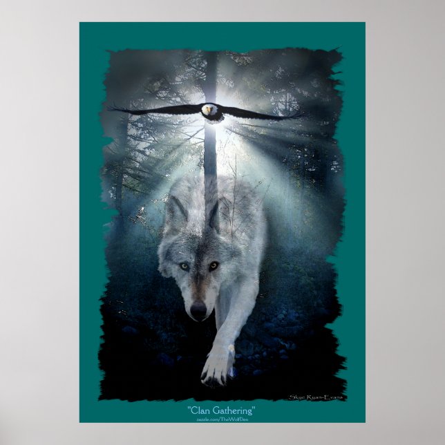 Le clan Wolf & Eagle Rassembler une affiche d'art  (Devant)
