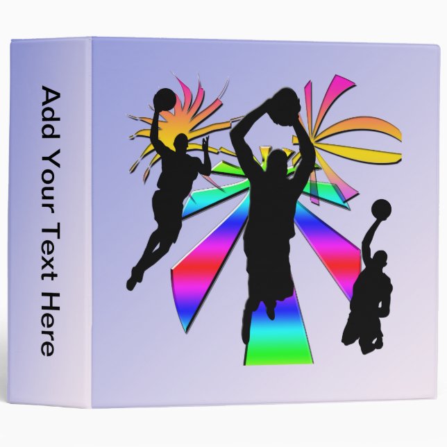 Le claquement trempent le classeur de basket-ball (Devant/Côté)