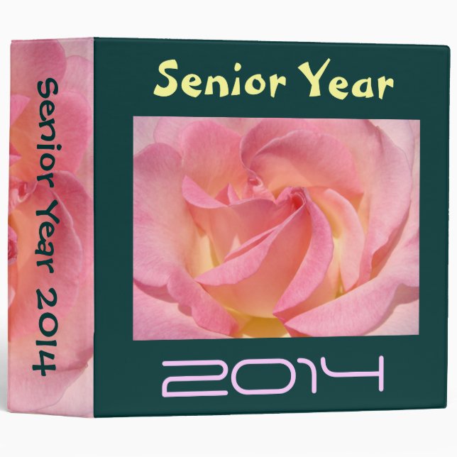 Le classeur de livre de souvenirs de dernière (Devant/Côté)