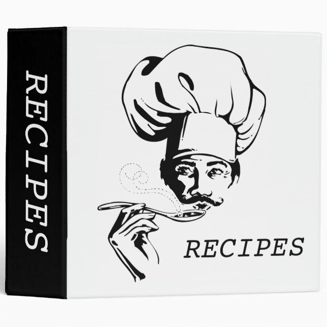 Le classeur des recettes du chef (Devant/Côté)