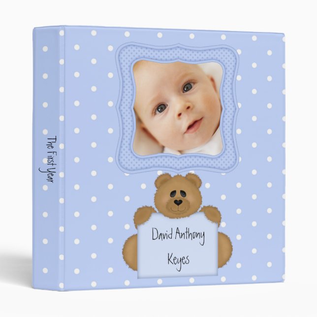 Le classeur infantile d'Avery de garçon de (Devant/Côté)