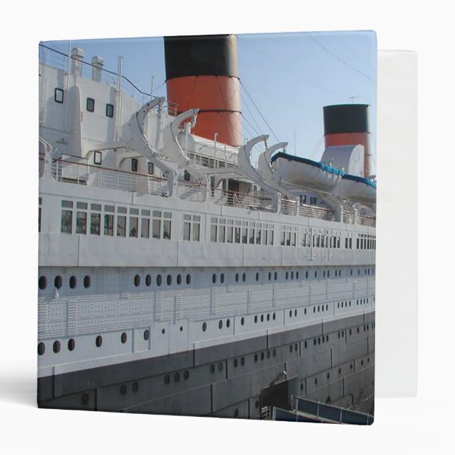 Le Classeur Queen Mary Long Beach Keepsaké (Devant/Intérieur)