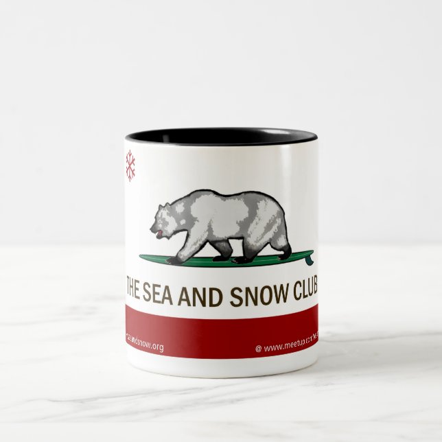 Le club de mer et de neige - tasse personnalisable (Centre)