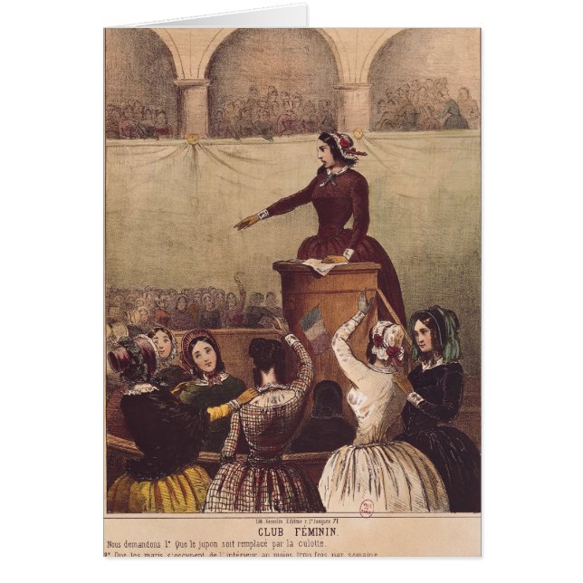 Le club des femmes, c.1848 (Devant)