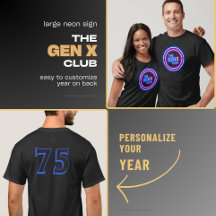 LE CLUB GEN X Avec T-Shirt Année