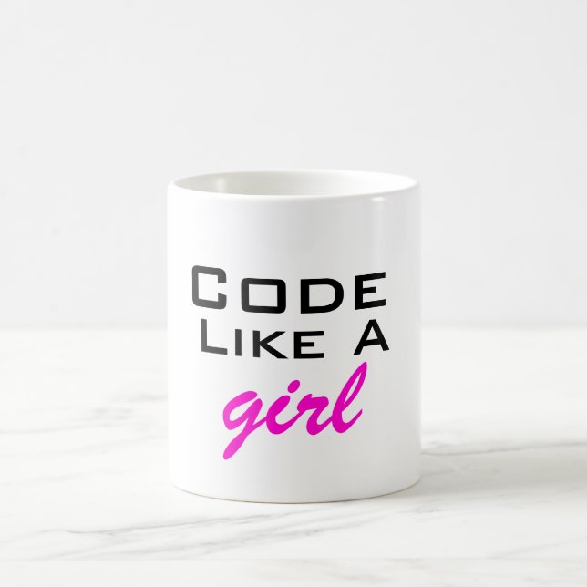 Le code aiment une tasse de fille (Centre)