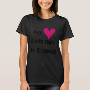 Le coeur appartient à Papa Tshirts et cadeaux