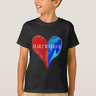 Le coeur de guerrier de coeur rapièce le T-shirt
