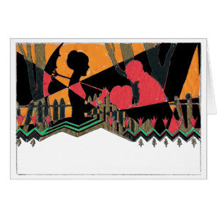 Le Coeur Proffered Vintage 1920's Valentine Art