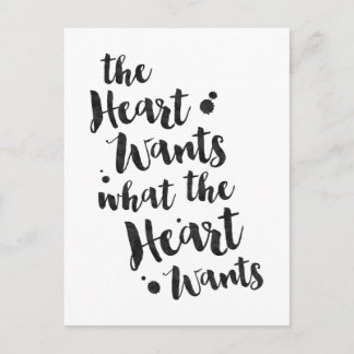 Le coeur veut - la carte inspirée