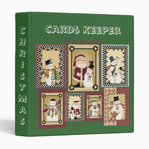 Le collage de Noël carde le classeur de carnet de