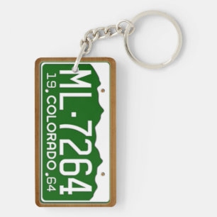 Le Colorado 1964 porte - clés vintages de plaque