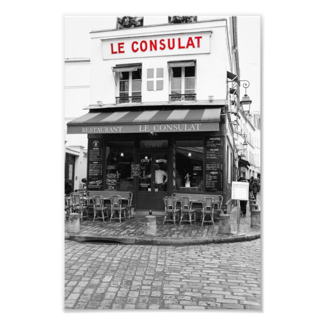 Le Consulat Cafe Montmartre Paris - Photo Print (Front)