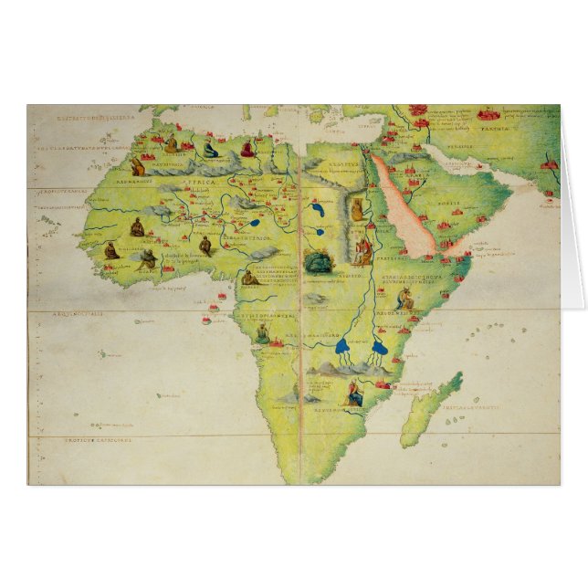 Le continent de l'Afrique (Devant horizontal)