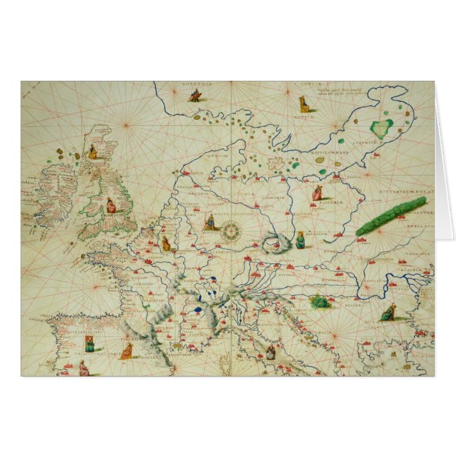 Le continent de l'Europe (Devant horizontal)