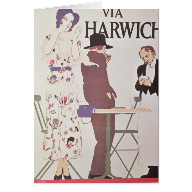 Le continent par l'intermédiaire de Harwich (Devant)