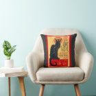Le Conversation Noir, Chat Noir, Coussin D'Art