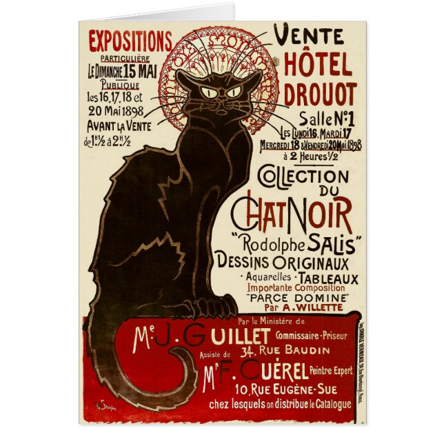 Le Conversation Noir, Vente Hôtel Drouot (Devant)