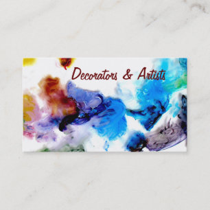 Le cool coloré soustrait des cartes de visite de
