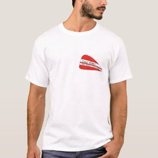 Le cool monte le T-shirt blanc