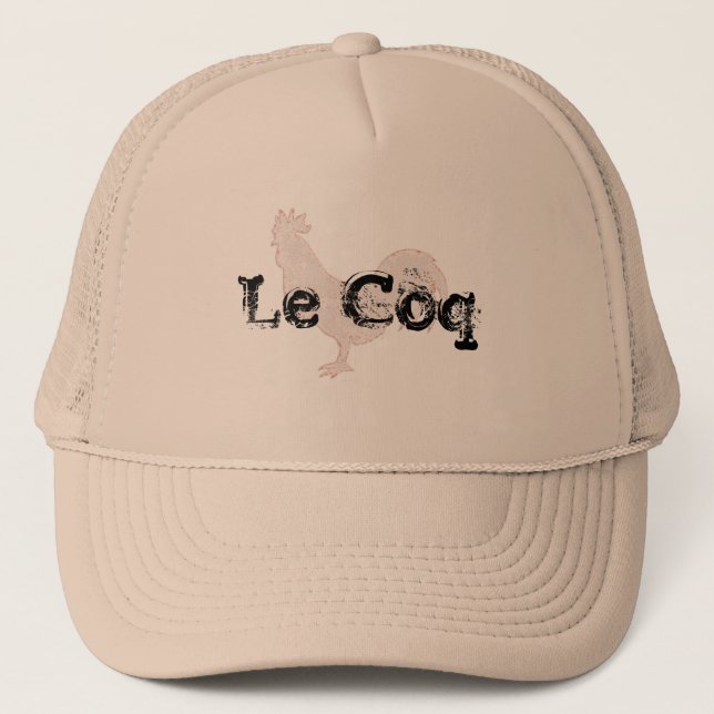 Le coq design Casquette avec jeu amusant sur les m (Devant)